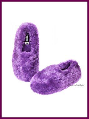 Fuzzy Plush Winter Indoor Slippers Women Cozy Warm